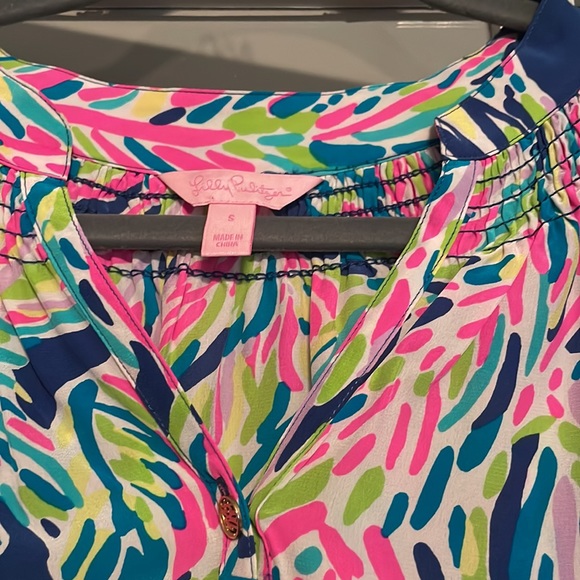 Lilly Pulitzer Elsa in Rare Indigo Palm Reader Small - Picture 5 of 6